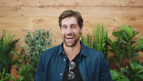 face, portrait and young businessman smile
