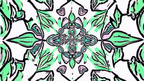 abstract symmetrical floral kaleidoscope pattern