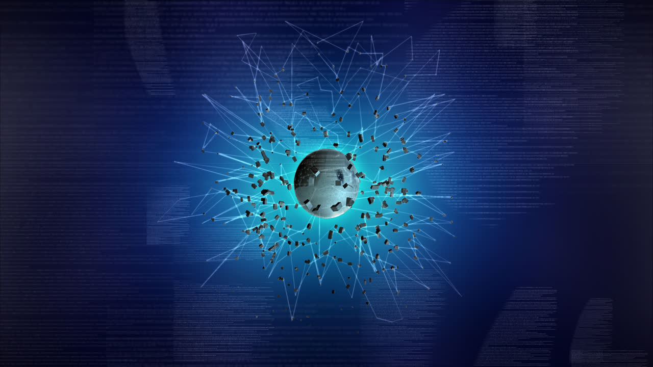 Network world 4K traffic explosion blue