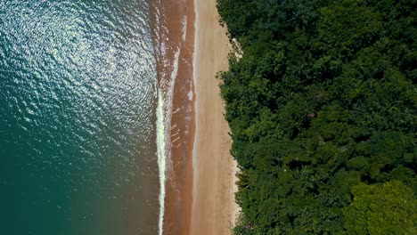 tropical beach from above at fraser island and whitsunday