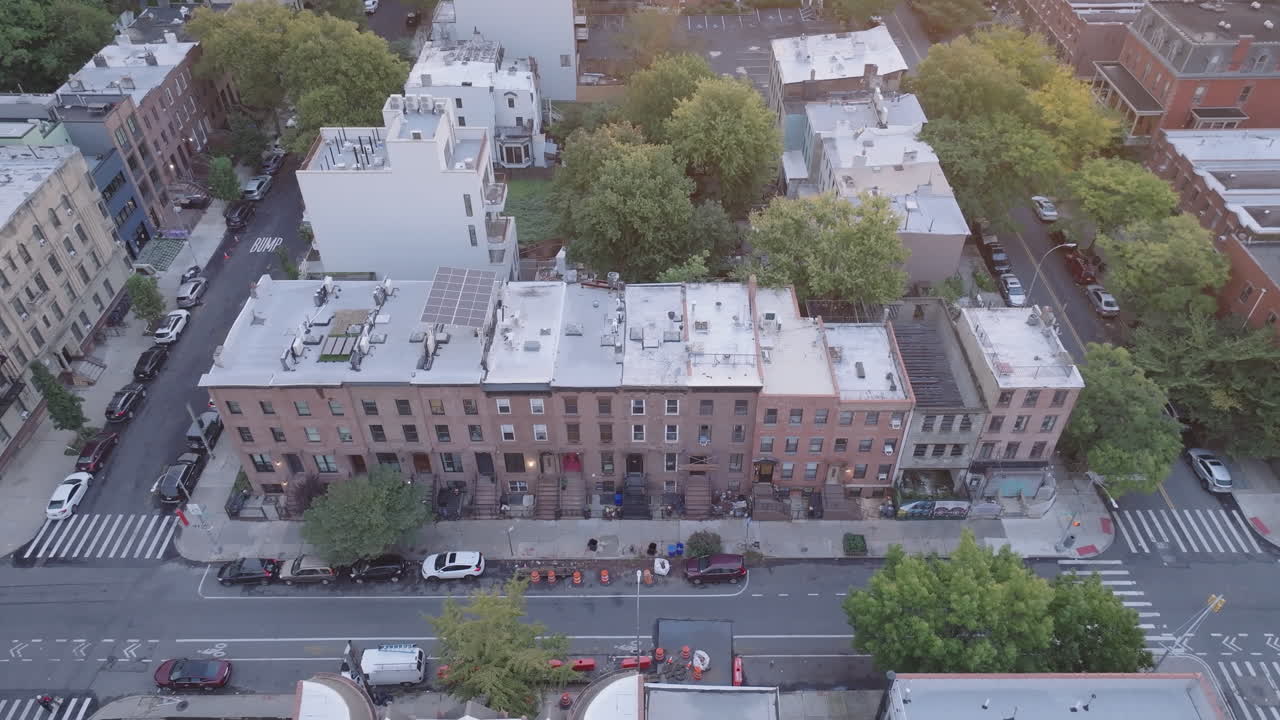 Aerial View of a City Neighborhood