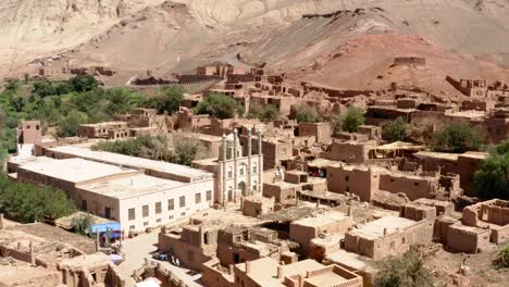 adobe tuyoq village in taklamakan desert