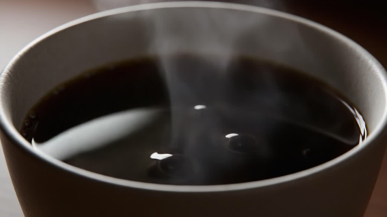 coffee,steam,beverage,hot,cup,liquid,dark,brew,aroma,morning,warmth,surface,still,bowl,drink,heat,savor,view,texture,fresh,black,ceramic,comfort,caffeine,pour,moment,tasting,sip,essence,relax,enjoy,calm,focus,sensation,reflection,quiet,smooth,depth,visual