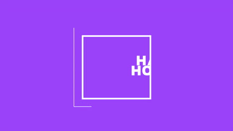 happy holidays text in frame on fashion purple gradient