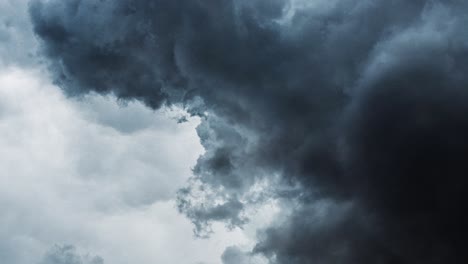 thunderstorm with many lightning 4k