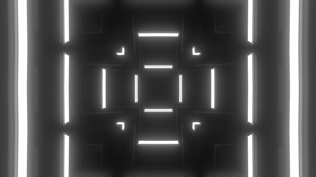 el túnel luminoso futurista