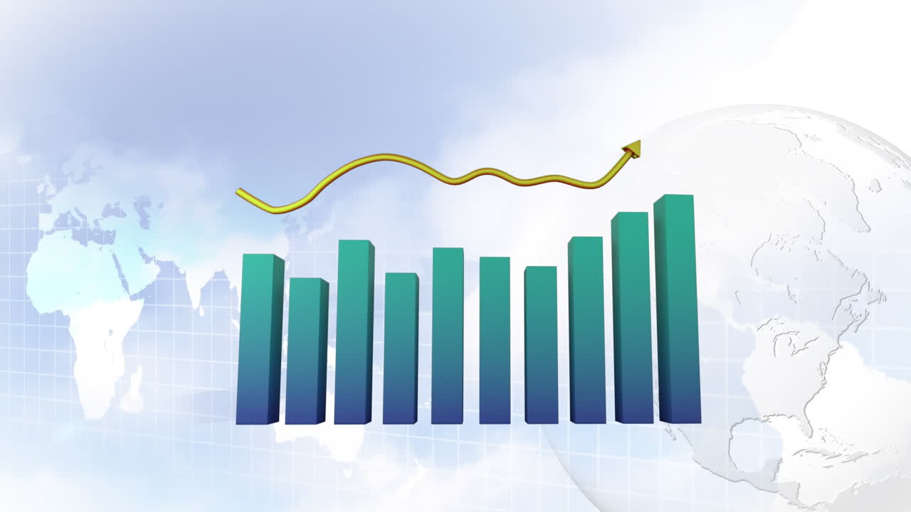 Chart showing changing statistics