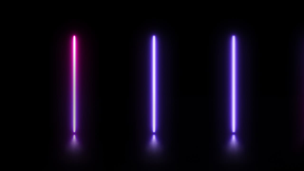 animación de líneas verticales brillantes.