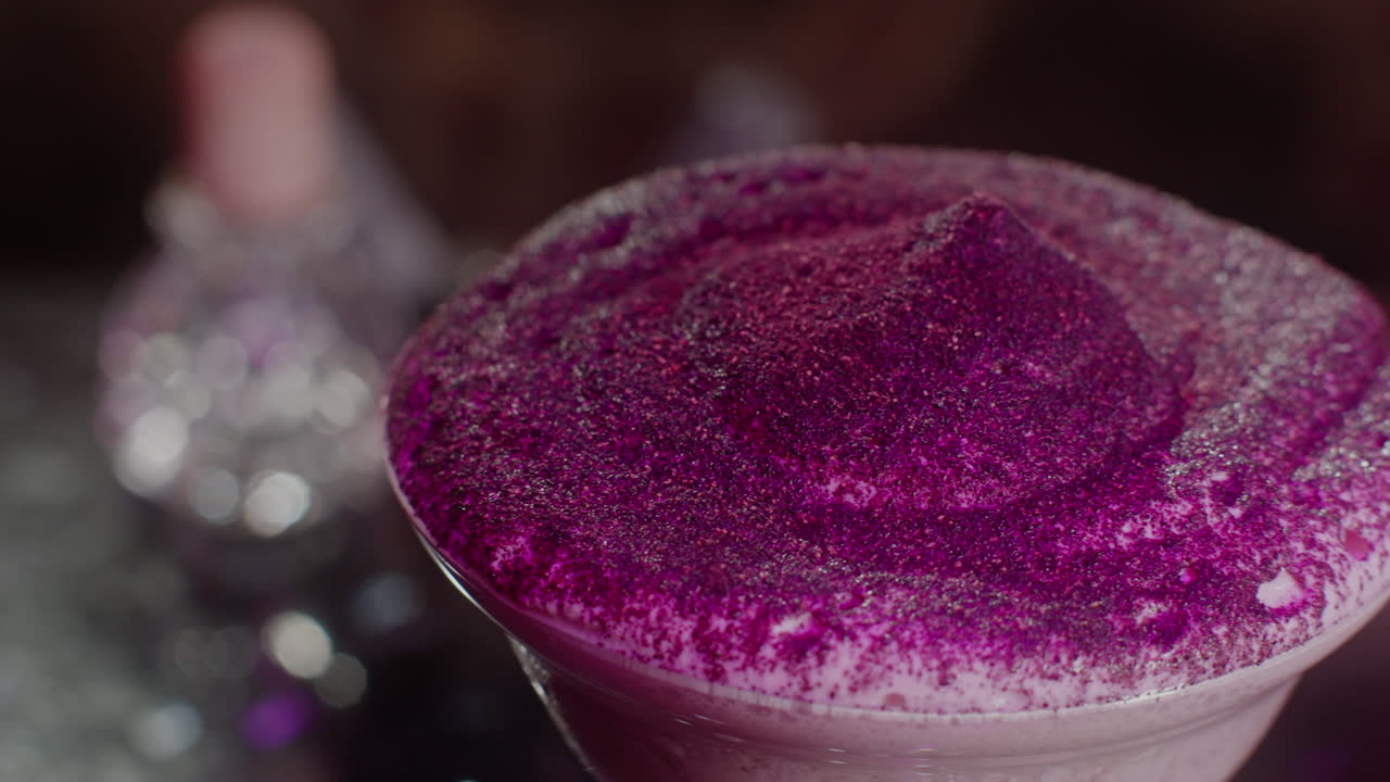 Purple Glitter Cocktail