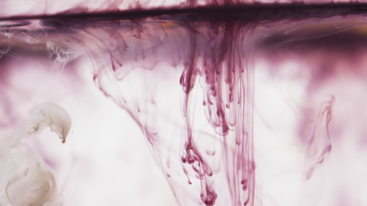 Animation of flash sale text over purple liquid on white background