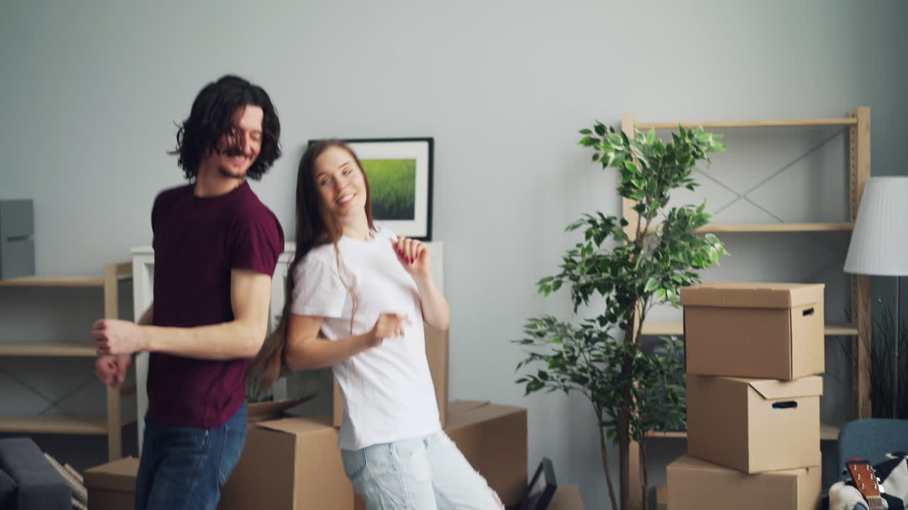 Couple Dancing in a New Home