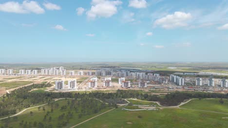 Wide-Shot-Of-New-Neighbourhood's-At-Neve-Sharon-District-At-Netivot