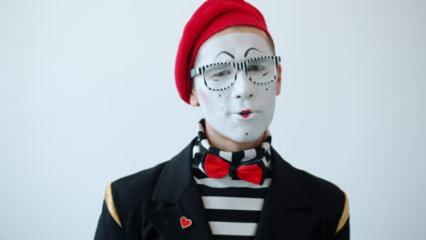 mime artist portrait