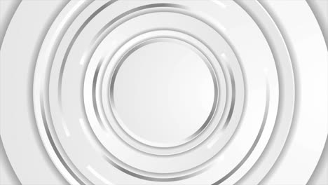 technology abstract motion background with metallic round shapes