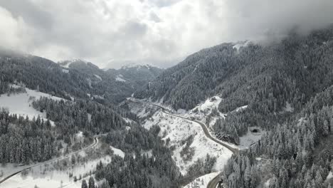 Snowy-Valley-Between-Road
