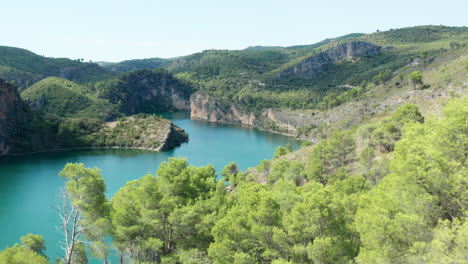 the dramatic landscape of lago de bolarque