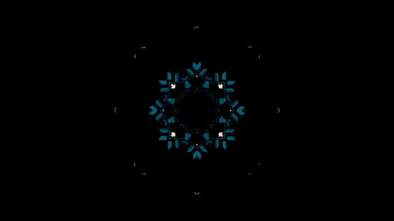 caleidoscopio patrón de movimiento de línea azul geométrica de fondo.