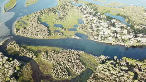 vuelo de drones sobre la isla de cabra en la entrada de mallacoota, victoria oriental, australia, diciembre de 2020