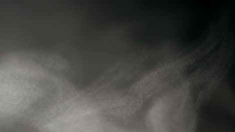 abstract white water vapor on a black background