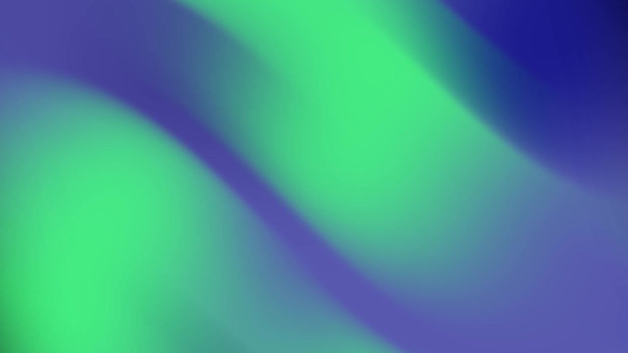 Smooth Flowing Abstract Gradient Background with Green and Blue Colors
