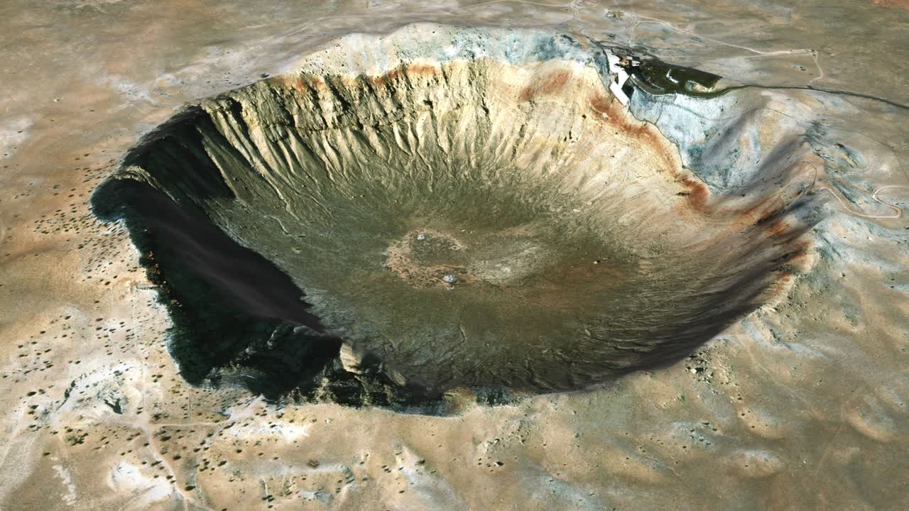 애리조나의 크레이터 바링거 (barringer crater) 로테이션 루프 (rotation loop)