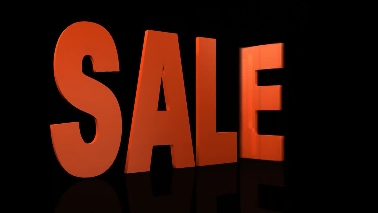 3d sale sign Premium Stock Video Footage