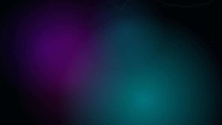 Abstract Background with Soft Glowing Purple and Teal Light Orbs