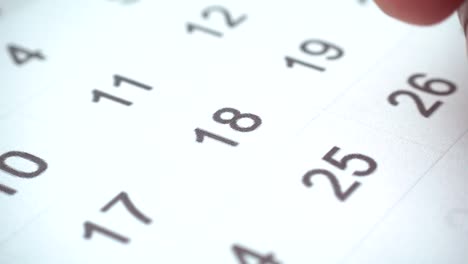 firmar un día en un calendario, 4k