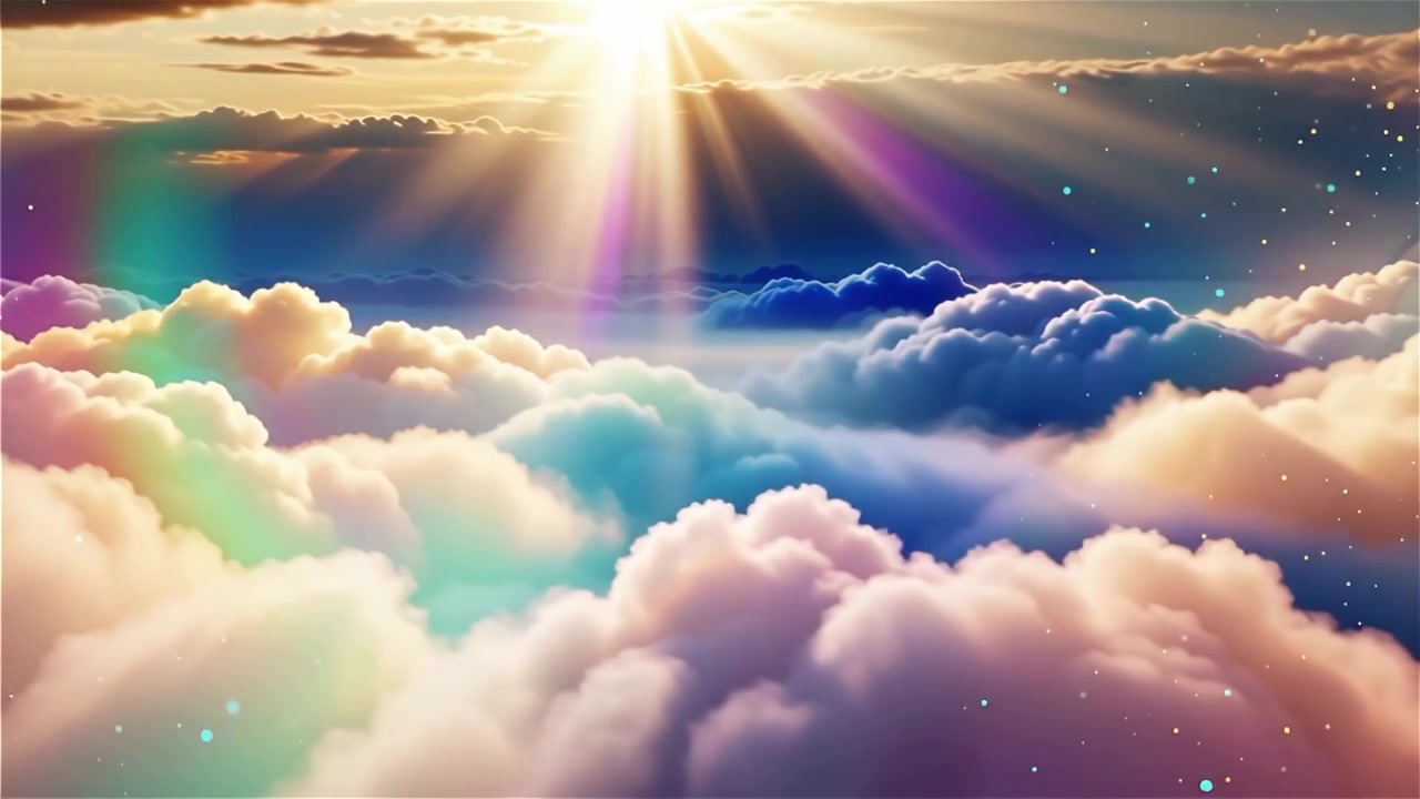 Sfondo di Adorazione Cristiana con Luce Celeste