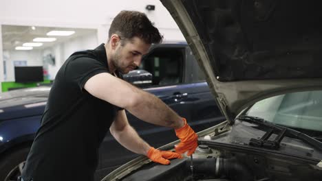 car mechanic at work