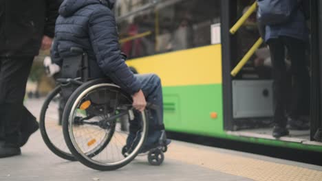 person with a physical disability skipped public transport due to lack of accessible ramp. disability matters