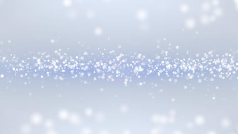 3D 4K Abstract Silver White Particles loop Background.