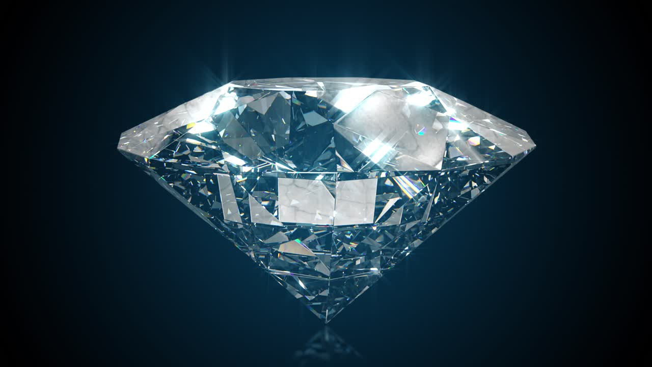 아름다운 둥근 다이아몬드