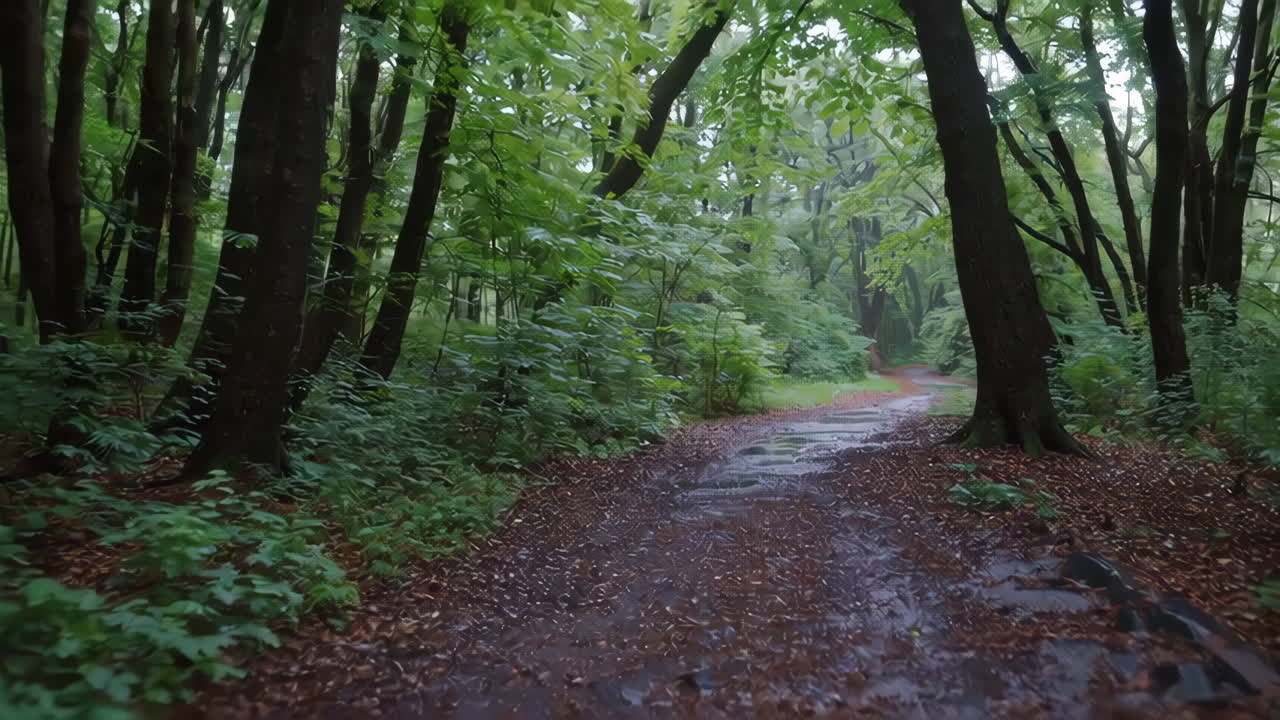 Rainy Forest Path