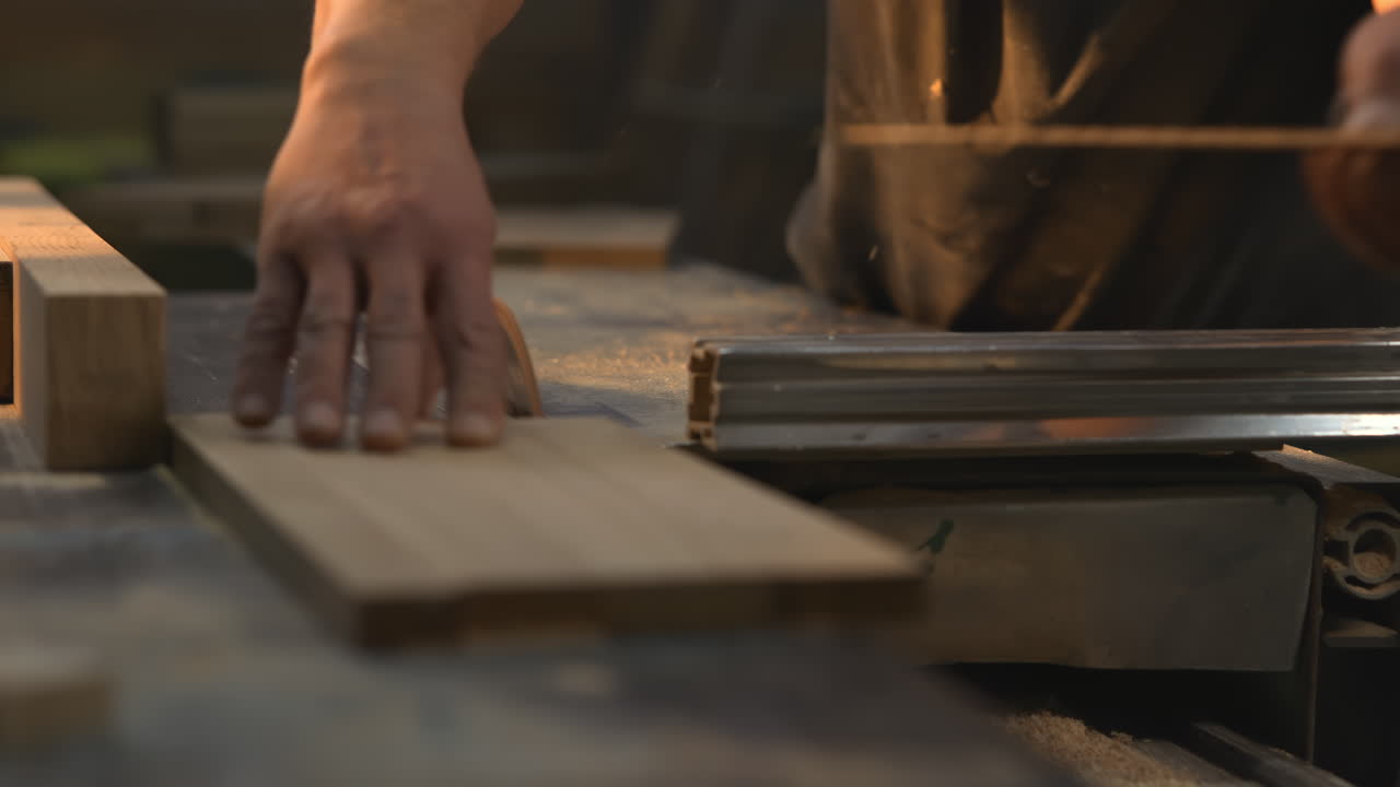 Trabajar la madera con una sierra de mesa