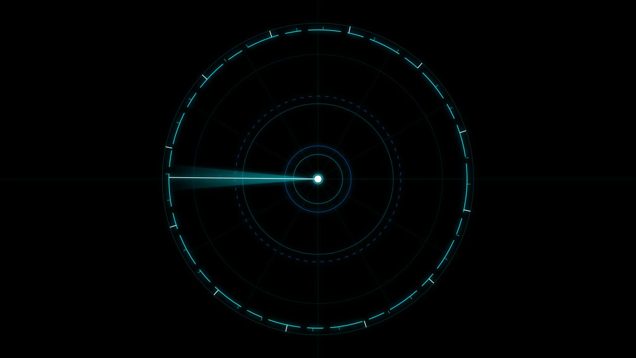 Schermo Radar Digitale in Scansione per Obiettivi