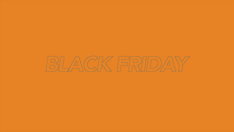 Black-Friday-Text-Auf-Orangefarbenem,-Modernem-Farbverlauf