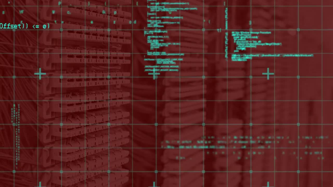 animación del procesamiento de datos a través de servidores
