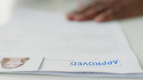 visa application being approved