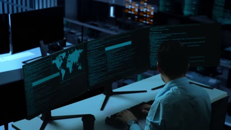night shift programmer working