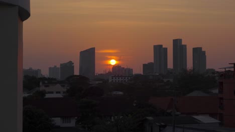 Horizonte-De-La-Ciudad-De-Bangkok