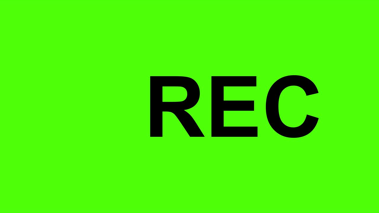 indicador de grabación animado que parpadea