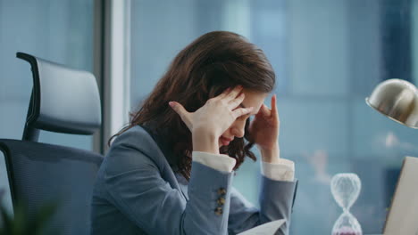 emotional employee quarrelling zoom meeting displeased business problem close up