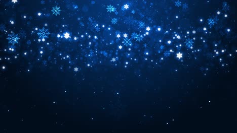 Animation showing delicate snowflakes falling down slowly magical winter ambiance for holiday themes