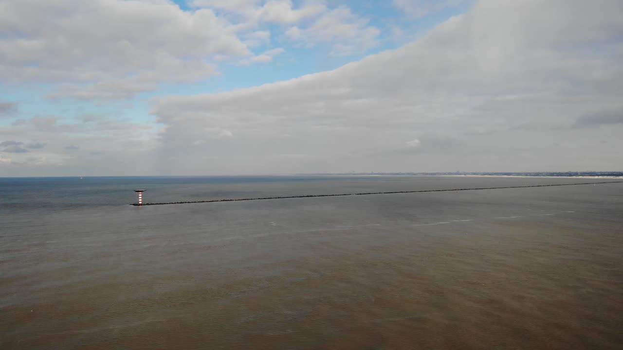 로테르담 인바운드 항구, 네덜란드 유로포트 항구의 광각 전망