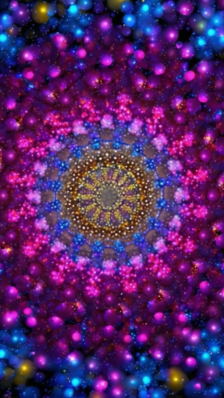 Vivaci Motivi Frattali che Evolvono Attraverso Vortici Colorati di Luce e Texture in una Spirale Cosmica Infinita di Bellezza e Complessità