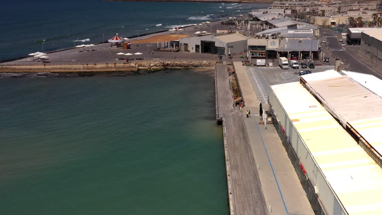 Tel Aviv Waterfront with Pier and Shops