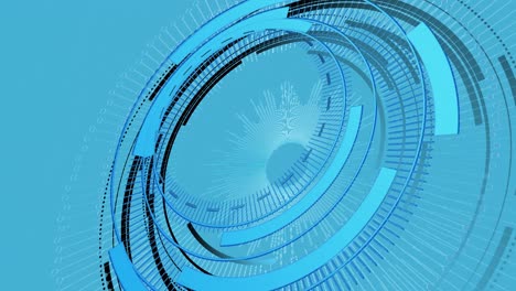 Animation-of-processing-circle-on-blue-background