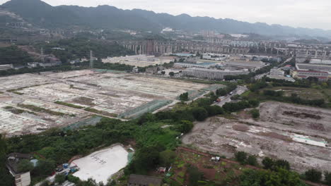 a large industrial plot that has been demolished