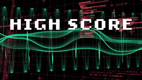 animación de texto de alta puntuación a través de una red de conexión y lenguaje de programación